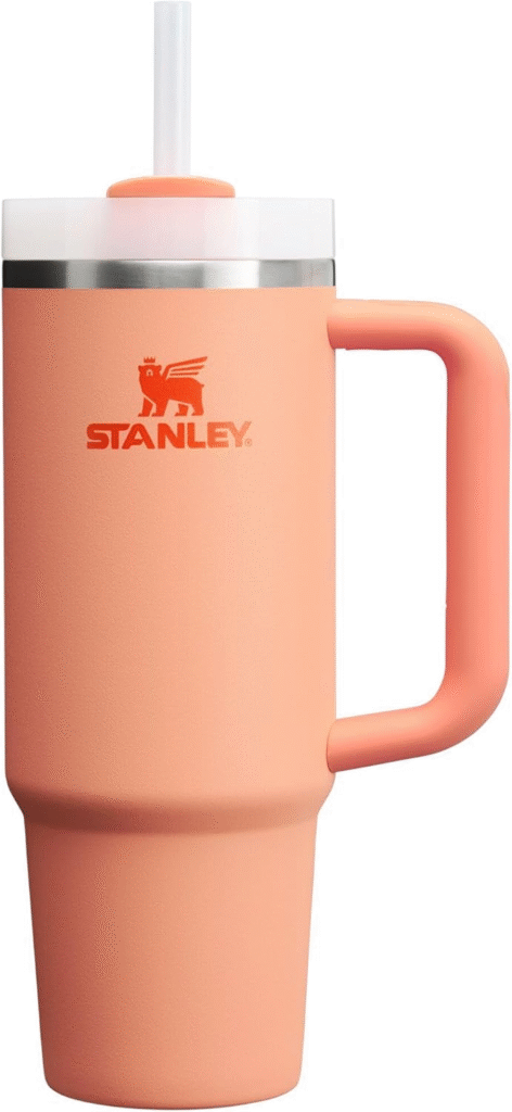 Stanley Quencher H2.0 tumbler features including lid, insulation, and handle