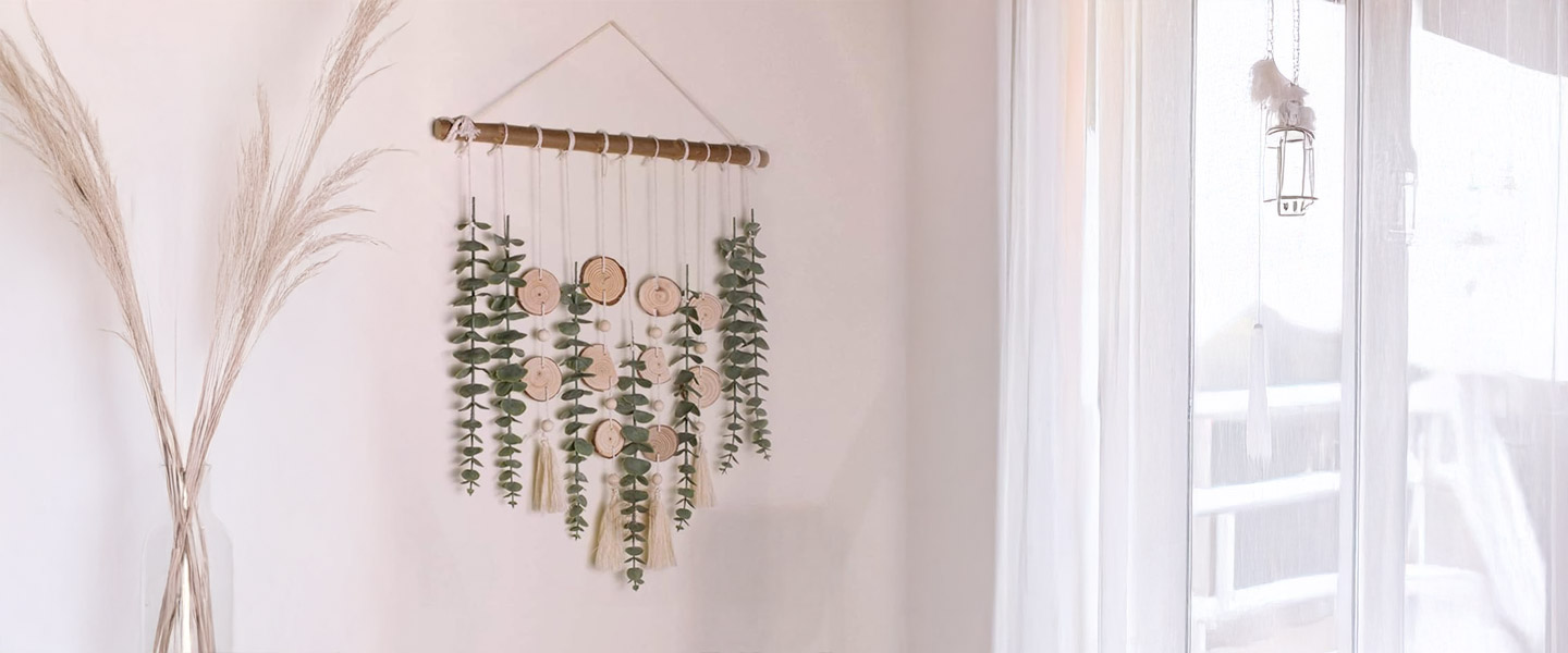 Artificial Eucalyptus Wall Decor by GIAUMA