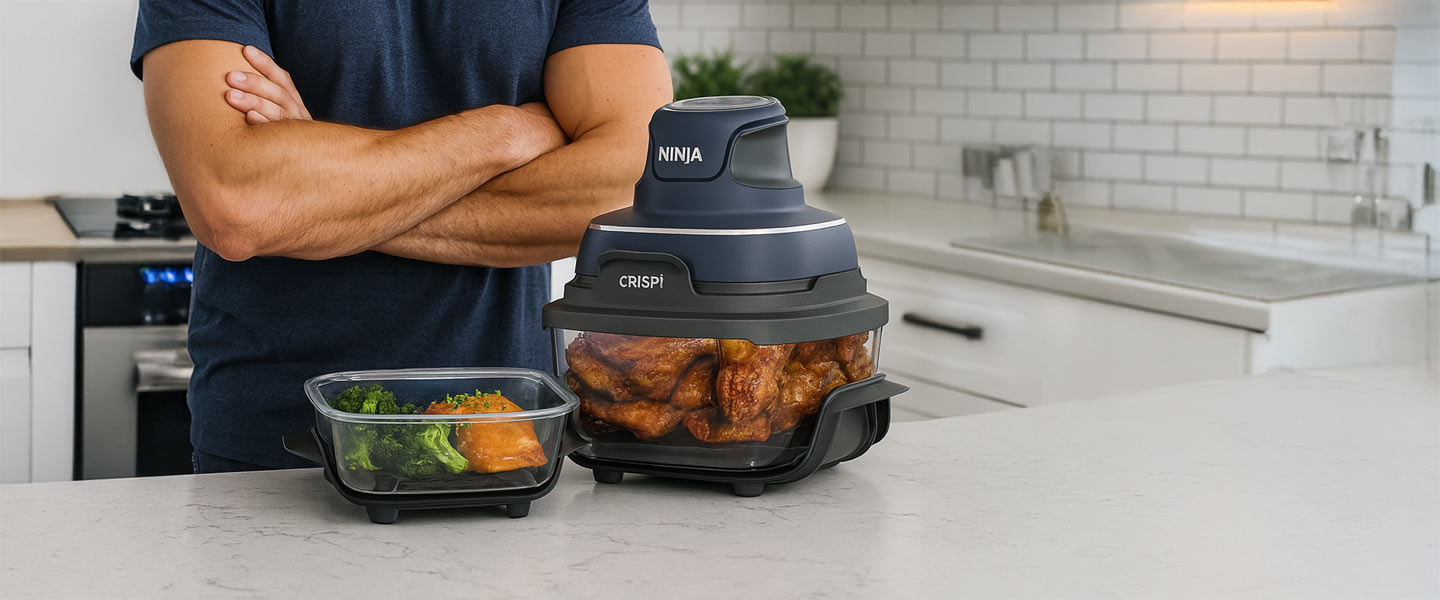 Ninja Crispi 4-in-1 Air Fryer: Glass, Power, and Portability in One