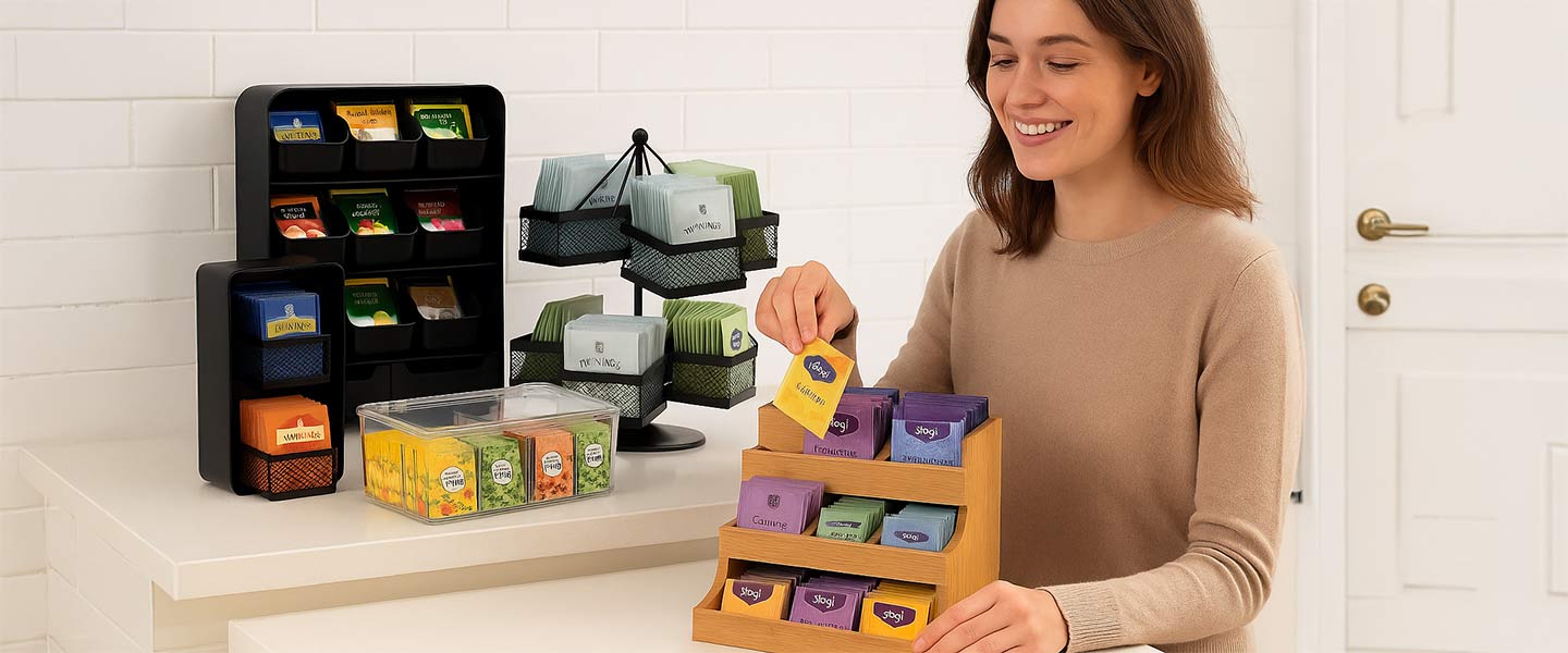 5 Affordable & Practical Tea Bag Organizers That Keep Your Kitchen Tidy