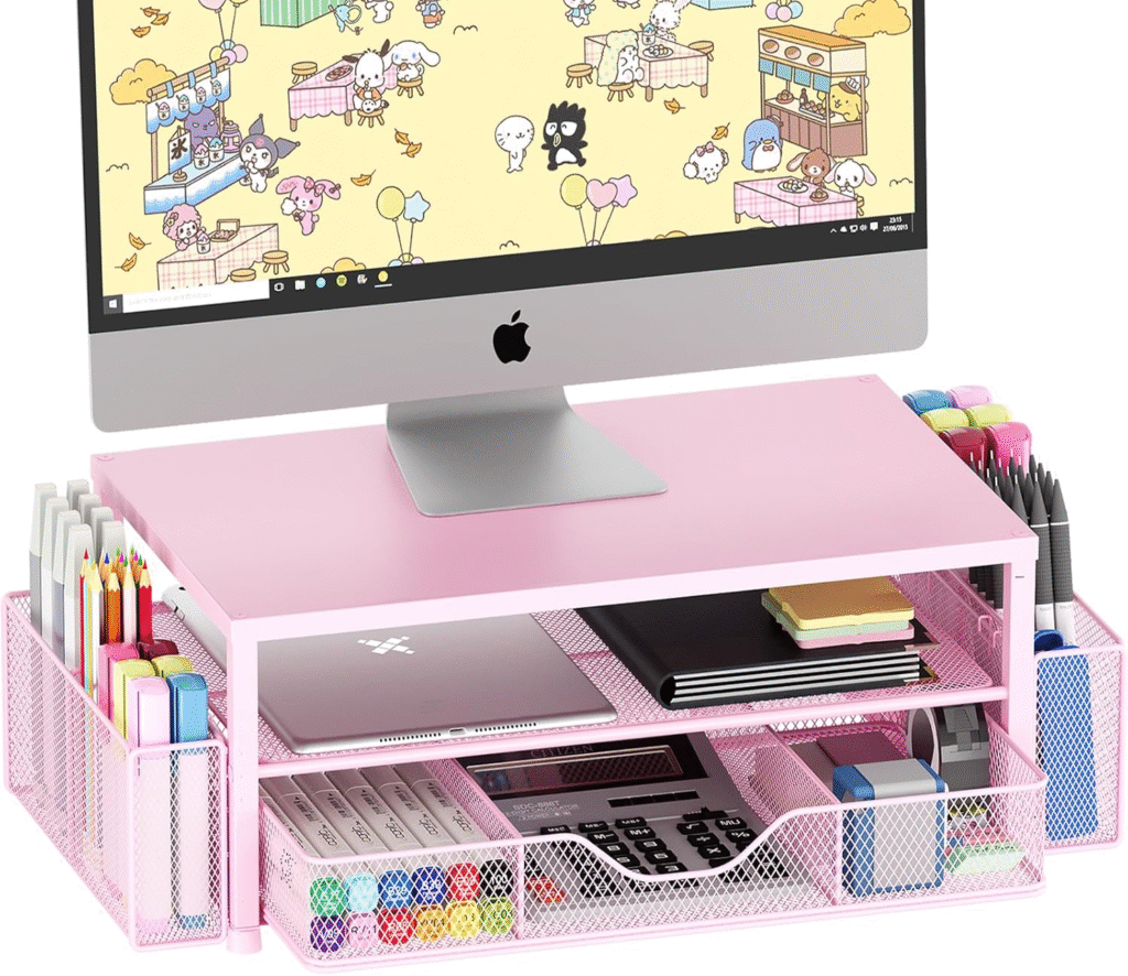 Pink Desk Accessories