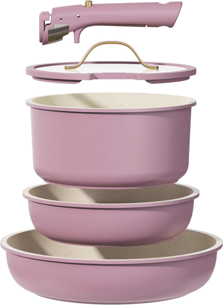 CAROTE 5pcs Pots and Pans Set